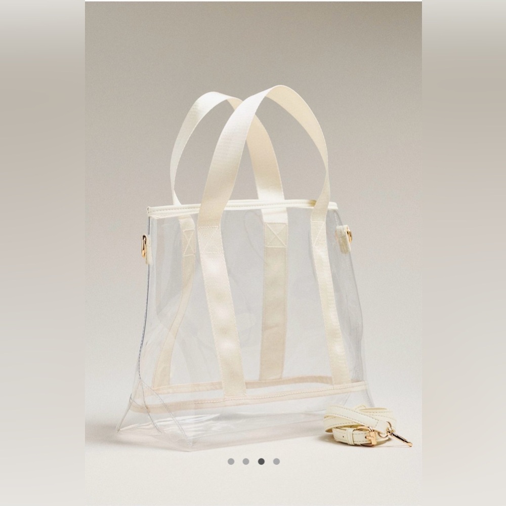 NWT Anthropologie Clear Stadium Tote - Picture 3 of 6